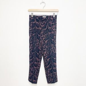 Babaton by Aritzia Animal Print Trouser Pants
